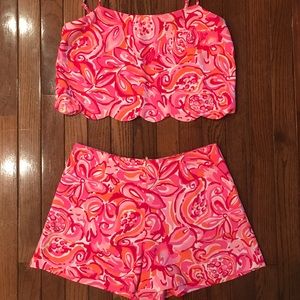 Lilly Pulitzer Ivy Crop Top and Short set